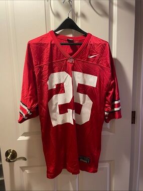 Ohio State Buckeyes Nike #25 Jersey Football Men’s Large Red NCAA College